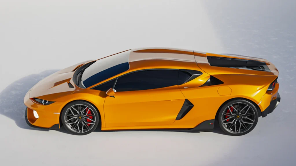 Nowe Lamborghini jako koncepcyjna grafika komputerowa