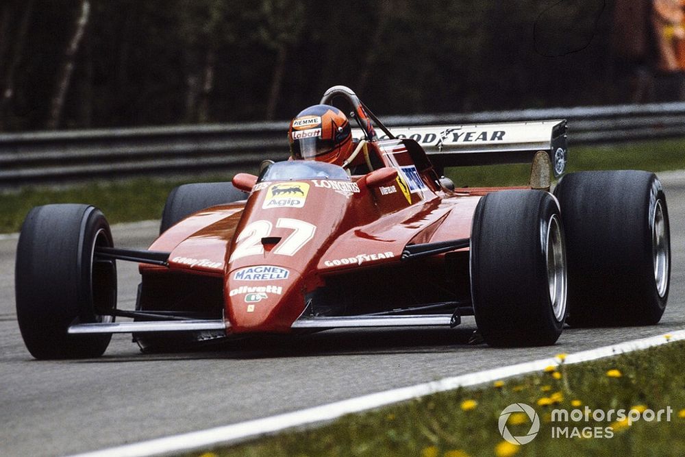 Gilles Villeneuve w bolidzie z numerem 27